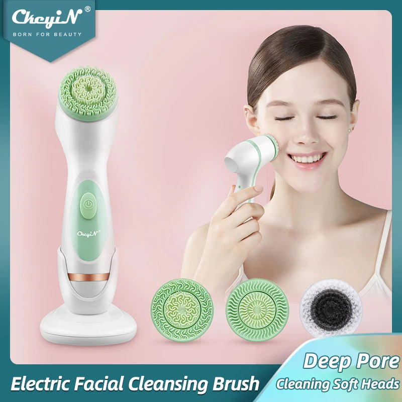 3-in-1 Electric Facial Cleansing Brush