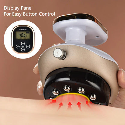 Electric Cupping Massager with EMS & Vacuum Suction