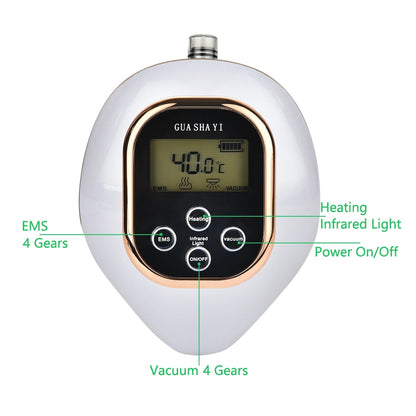 Electric Cupping Massager with EMS & Vacuum Suction