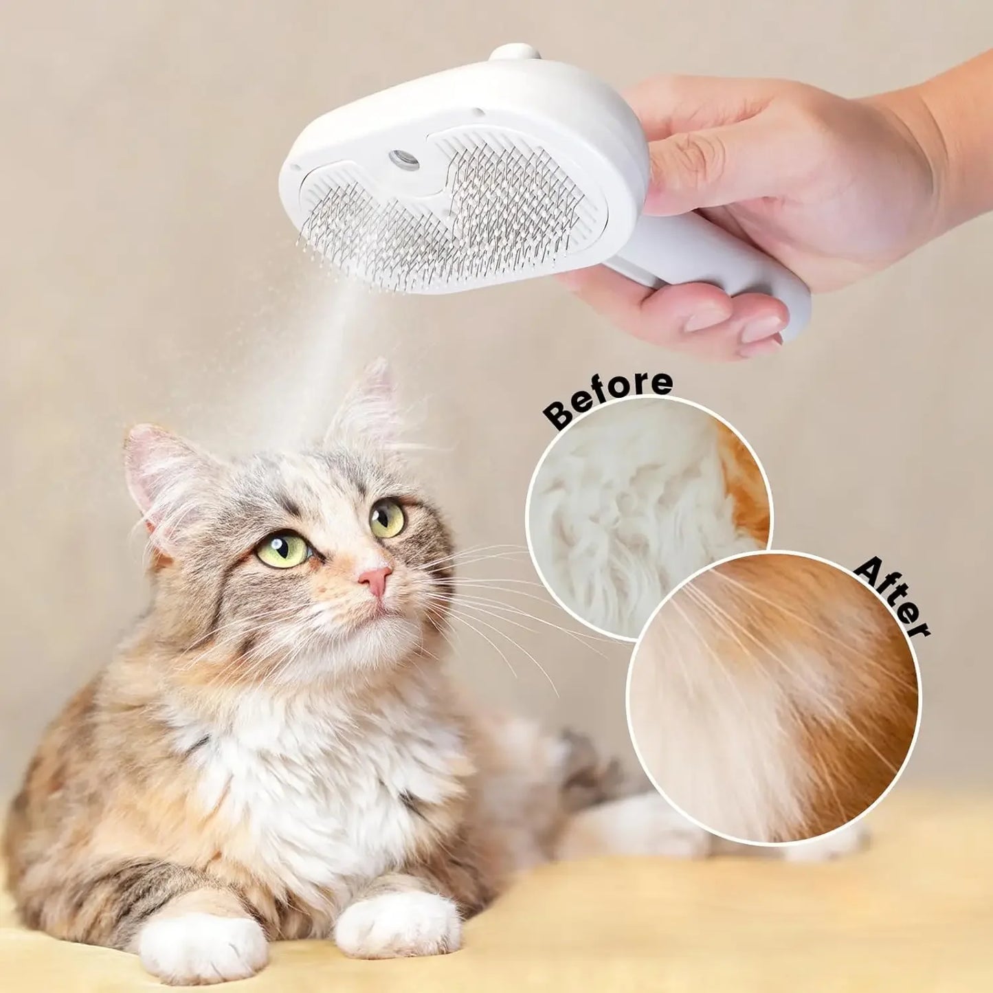 Steam-Pet Grooming Comb