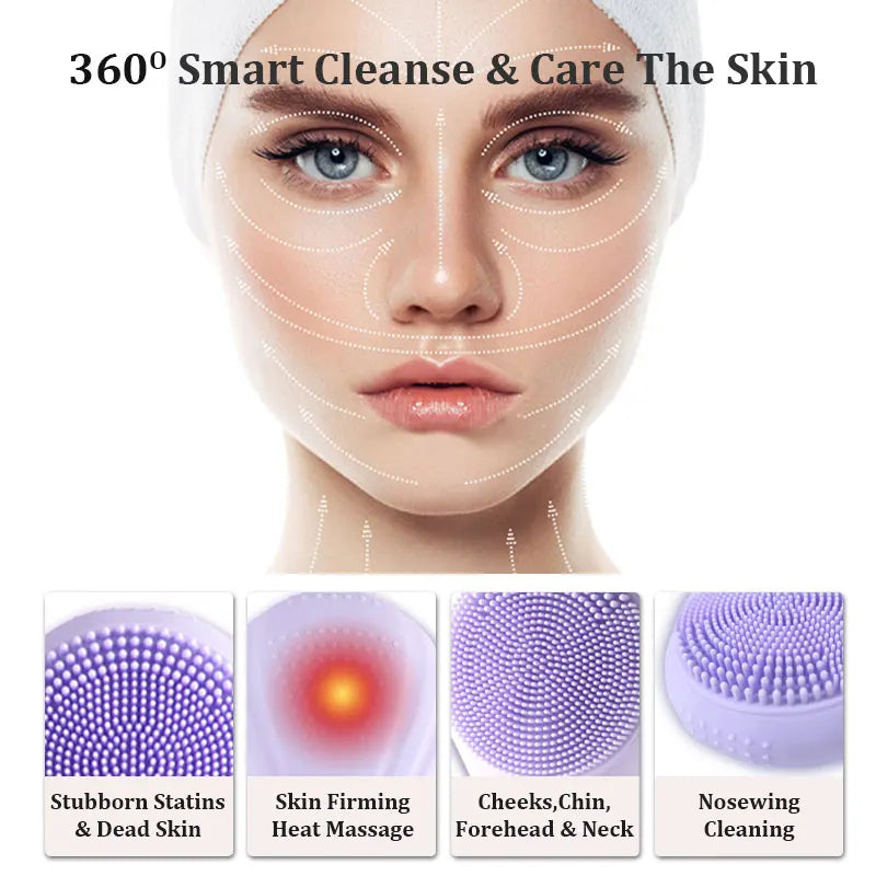 Rechargeable Sonic Facial Cleansing Brush