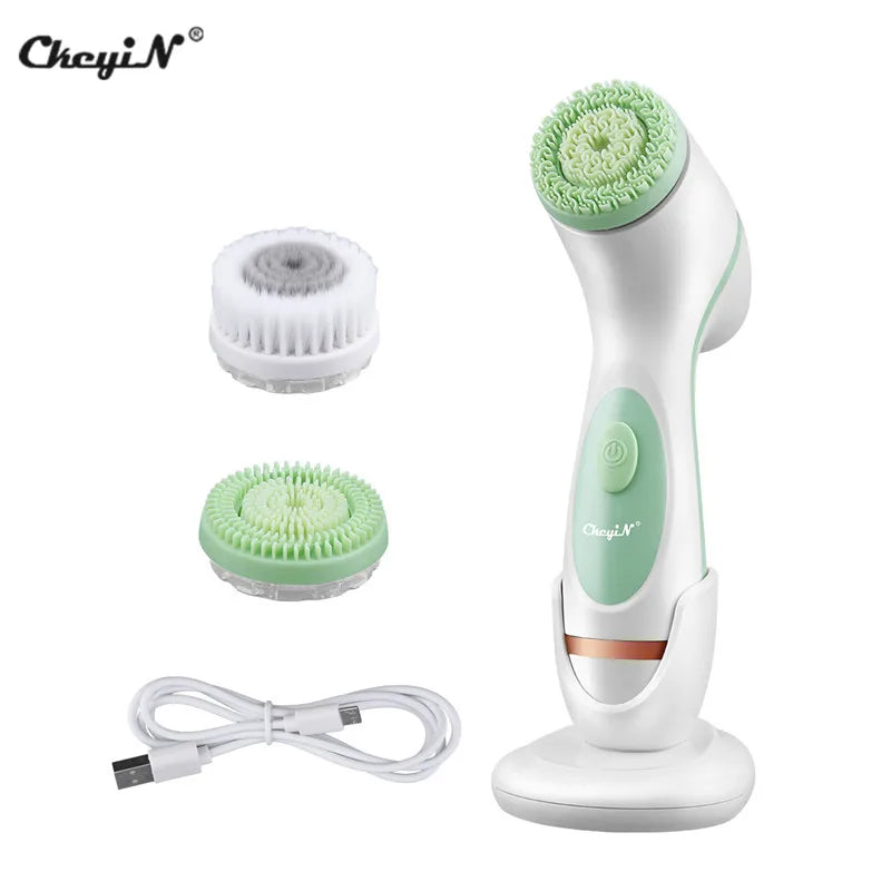 3-in-1 Electric Facial Cleansing Brush