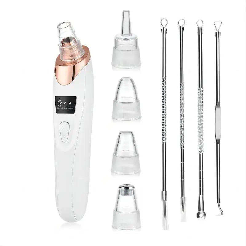 Rechargeable Blackhead Remover Vacuum – Powerful Pore Cleaner & Acne Extractor for Face & Nose